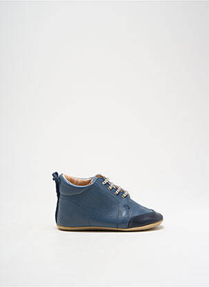 Bottillons semelle amovible bout rond bleu EASY PEASY garcon