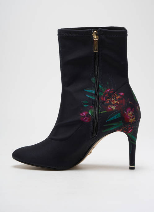 Bottines/boots tissage satiné talon de 4 à 6cm noir TAMARIS femme