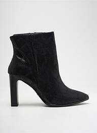 Bottines/boots tissage satiné talon de 7 à 9cm noir TAMARIS femme