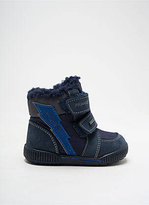 Bottines/boots tissage satiné bout rond bleu PRIMIGI garçon