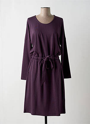 Robe mi-longue manches longues manches longues violet RAGWEAR femme