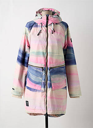 Doudoune poches a capuche rose RAGWEAR femme