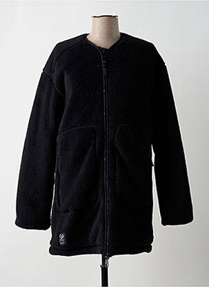 Manteau long coupe cintrée sans capuche noir RAGWEAR femme