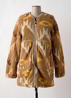 Manteau long coupe cintrée sans capuche marron RAGWEAR femme