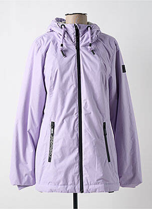 Parka manches longues a capuche violet RAGWEAR femme