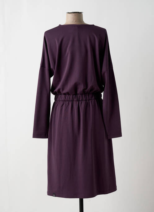 Robe mi-longue manches longues manches longues violet RAGWEAR femme