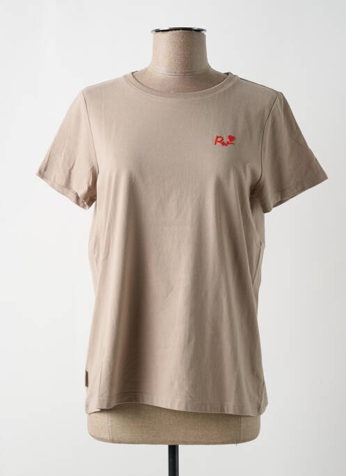 T-shirt stretch manches courtes marron RAGWEAR femme