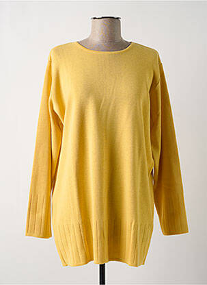 Pull coupe droite manches longues jaune ALAIN MANOUKIAN femme