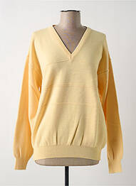 Pull stretch manches longues jaune LEWINGER femme