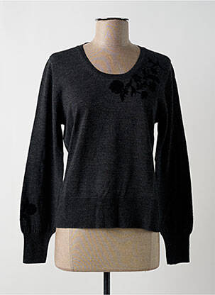 Pull resserrée sur le bas manches longues gris ALAIN MANOUKIAN femme