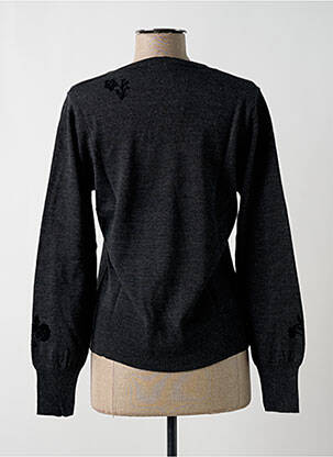 Pull resserrée sur le bas manches longues gris ALAIN MANOUKIAN femme