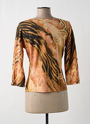 Pull coupe cintrée manches 3/4 rose FINETTE femme