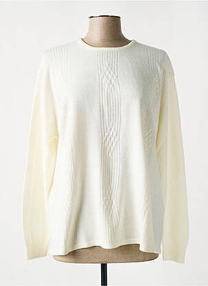 Pull coupe droite manches longues beige LEWINGER femme