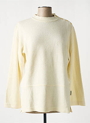 Pull coupe droite manches longues beige MAT DE MISAINE femme