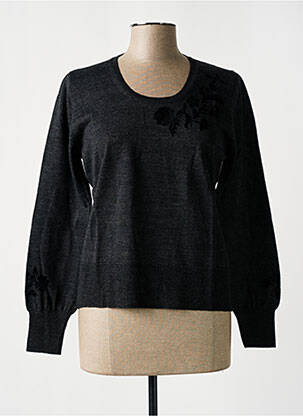Pull resserrée sur le bas manches longues gris ALAIN MANOUKIAN femme