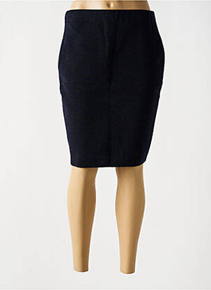 Jupe mi-longue taille haute bleu SAINT JAMES femme