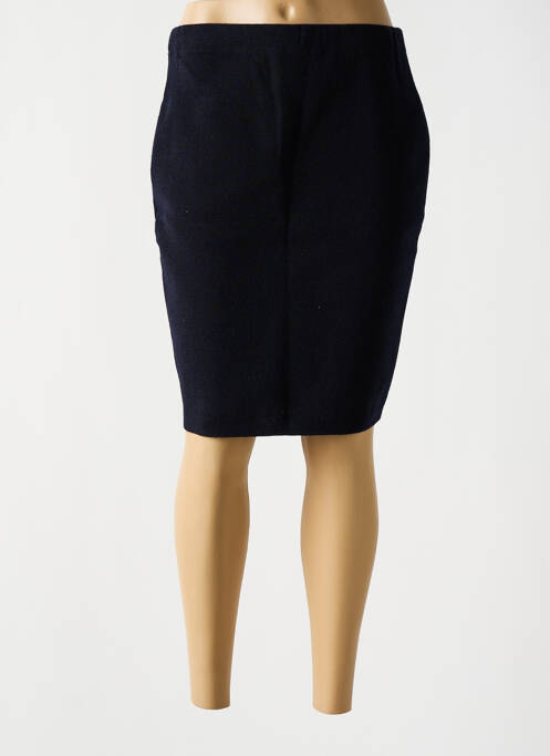 Jupe mi-longue taille haute bleu SAINT JAMES femme