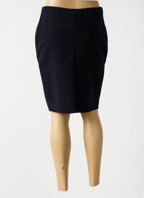 Jupe mi-longue taille haute bleu SAINT JAMES femme
