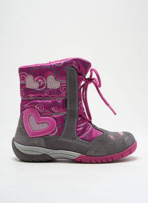 Bottines/boots tissage tissage pailleté bout rond rose SUPERFIT fille
