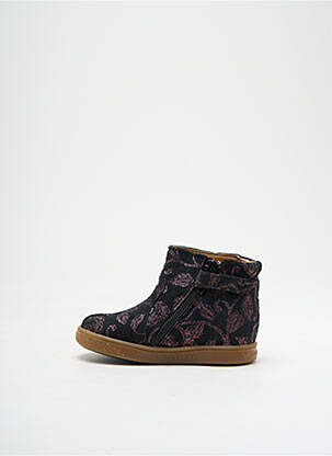Bottines/boots voute plantaire bout rond noir BABYBOTTE fille