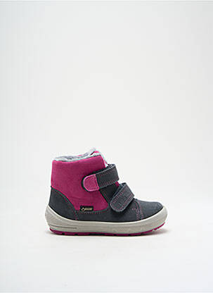 Baskets fermeture scratch bout rond rose SUPERFIT fille