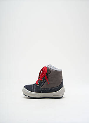 Bottines/boots tissage satiné bout rond gris SUPERFIT garçon