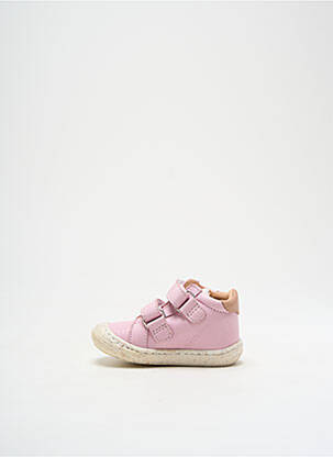 Baskets matière lisse bout rond violet GBB fille
