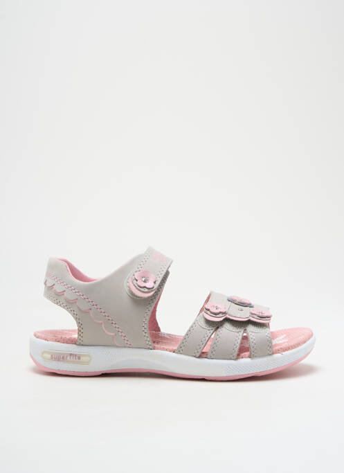 Sandales/Nu pieds gris SUPERFIT pour fille