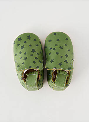 Chaussons/pantoufles type de semelle amortissante bout rond vert EASY PEASY enfant