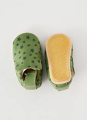 Chaussons/pantoufles type de semelle amortissante bout rond vert EASY PEASY enfant