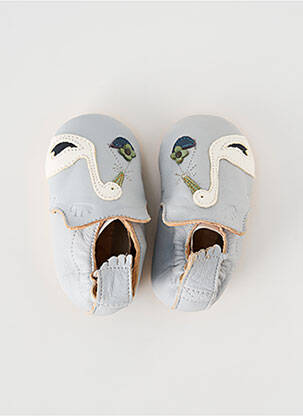 Chaussons/pantoufles type de semelle amortissante bout rond bleu EASY PEASY garçon