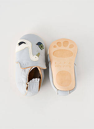 Chaussons/pantoufles type de semelle amortissante bout rond bleu EASY PEASY garçon
