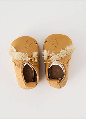 Chaussons/pantoufles type de semelle amortissante bout rond beige EASY PEASY garçon