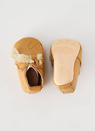 Chaussons/pantoufles type de semelle amortissante bout rond beige EASY PEASY garçon