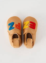 Chaussons/pantoufles type de semelle amortissante bout rond beige EASY PEASY garcon