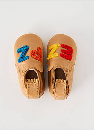 Chaussons/pantoufles type de semelle amortissante bout rond beige EASY PEASY garcon