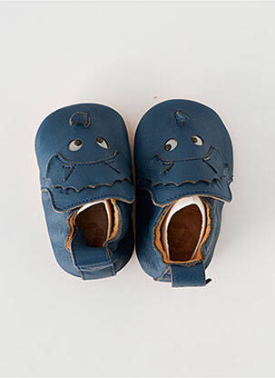 Chaussons/pantoufles type de semelle amortissante bout rond bleu EASY PEASY fille