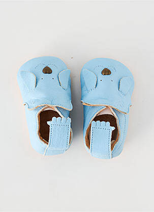 Chaussons/pantoufles type de semelle amortissante bout rond bleu EASY PEASY garçon