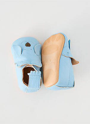 Chaussons/pantoufles type de semelle amortissante bout rond bleu EASY PEASY garçon