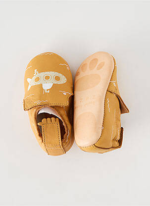 Chaussons/pantoufles type de semelle amortissante bout rond beige EASY PEASY garçon
