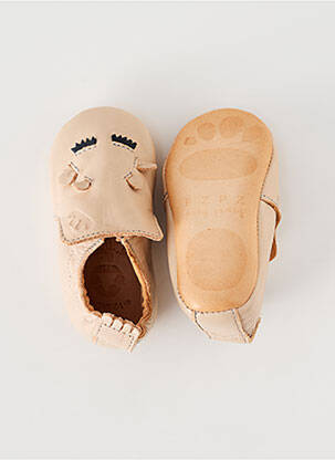 Chaussons/pantoufles type de semelle amortissante bout rond rose EASY PEASY fille