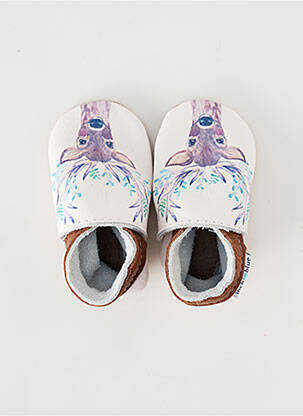 Chaussons/pantoufles type de semelle amortissante bout rond blanc INCH BLUE fille