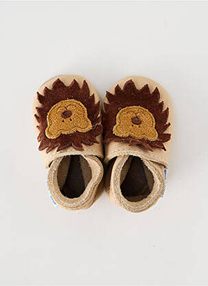 Chaussons/pantoufles type de semelle amortissante bout rond beige INCH BLUE garçon
