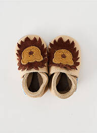 Chaussons/pantoufles type de semelle amortissante bout rond beige INCH BLUE garcon
