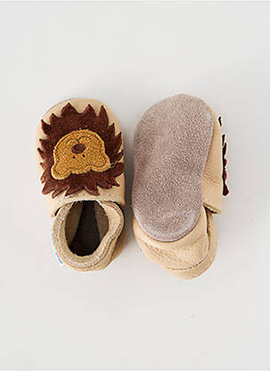 Chaussons/pantoufles type de semelle amortissante bout rond beige INCH BLUE garçon