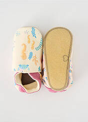 Chaussons/Pantoufles beige INCH BLUE pour fille seconde vue
