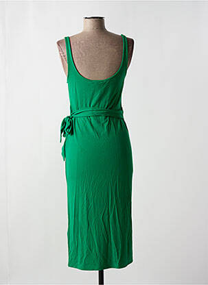 Robe mi-longue sans manche sans manche vert GRACE & MILA femme