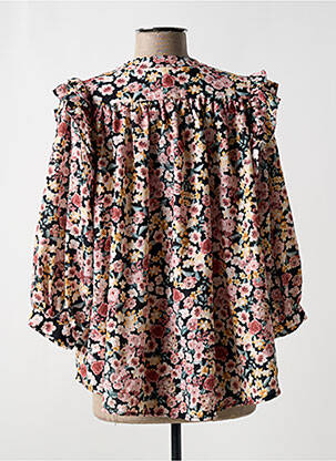 Blouse imprimé fleurs manches longues rose PAKO LITTO femme