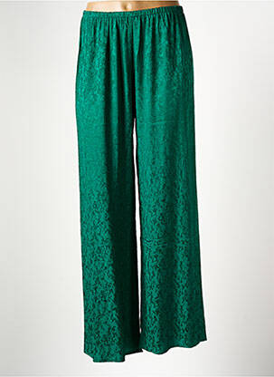 Pantalon large coupe fluide taille normale vert GRACE & MILA femme