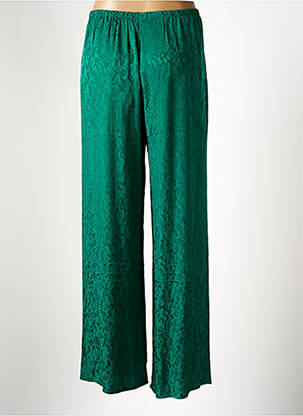 Pantalon large coupe fluide taille normale vert GRACE & MILA femme